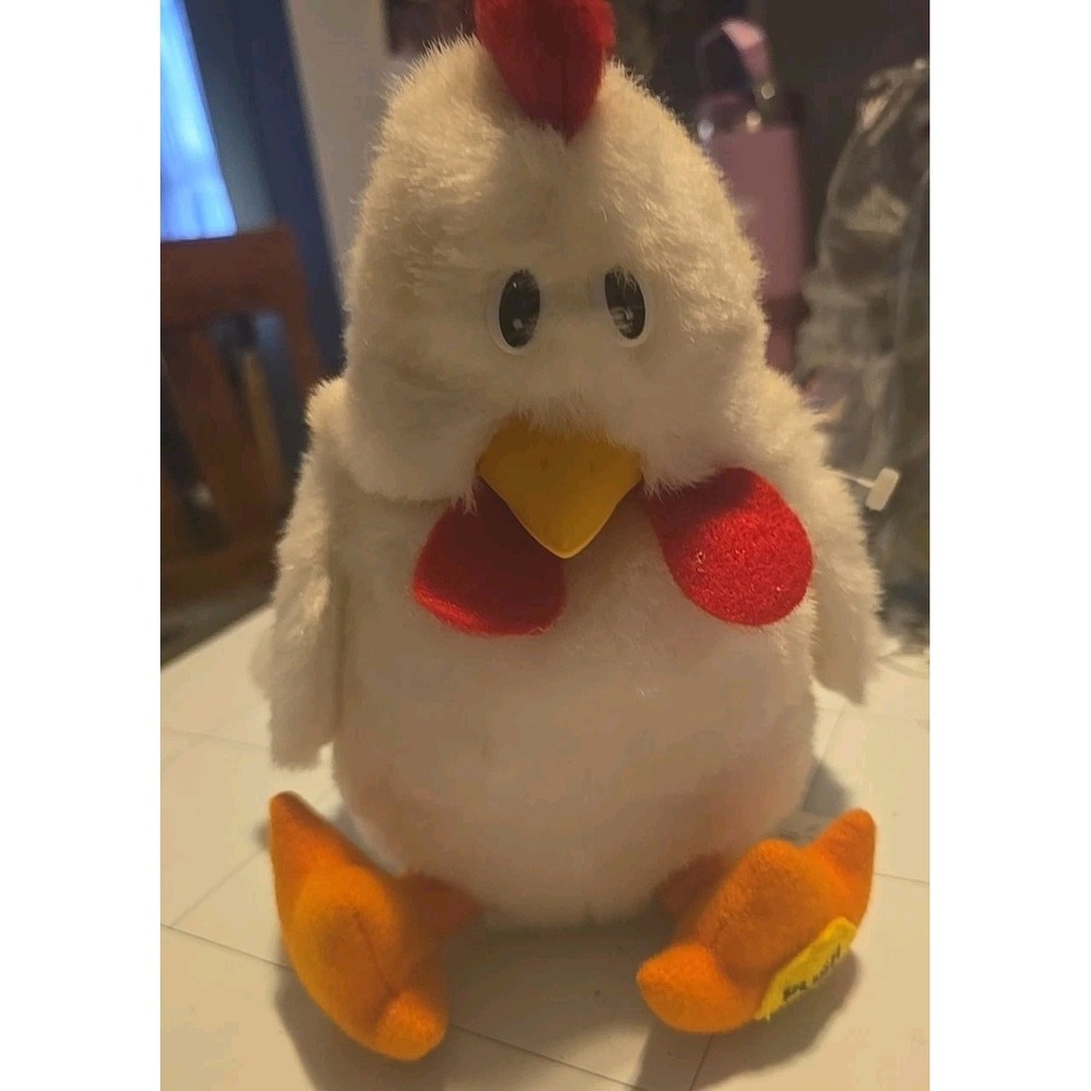Vintage Gemmy Cornelius the Dancing Chicken Animated Plush Toy ~Tested & Working